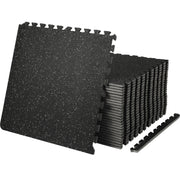 Load image into Gallery viewer, SucceBuy 25/12/6 PCS 1/2 in Thick Gym Floor Mats EVA Foam & Rubber Top Interlocking Workout Floor Mats Waterproof Exercise Mats