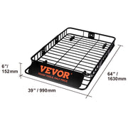 Load image into Gallery viewer, SucceBuy Roof Rack Cargo Basket 46"x36"x4.5" / 51"x36"x5" Rooftop Cargo Carrier Heavy-Duty 200LBS Capacity for SUV Truck Vehicle