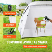 Load image into Gallery viewer, SucceBuy Portable Paint Booth Shelter 7.5x5.2x5.2/10x7x6ft Foldable Spray Painting Tent for Furniture Craft Project DIY Tool