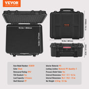Load image into Gallery viewer, SucceBuy Hard Pistol Cases w/ Pre-cut PU Foam Lining Waterproof Dustproof Hard Gun Case for 1/2/5/6 Pistol Lockable Pistol Case