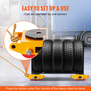 Load image into Gallery viewer, SucceBuy All-Steel Industrial Machinery Mover Pallet Trolley 6T Carrying Tank With 360 Degree Rotation for Transporting Cargo - AMOCART