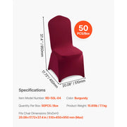 Load image into Gallery viewer, Amocart 50 Pcs Purple Chair Covers Polyester Spandex Chair Cover Stretch Slipcovers for Wedding Party Flat-Front Chair Covers