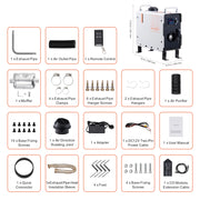 Load image into Gallery viewer, SucceBuy 2KW Diesel Heater 12V/24V All in One Diesel Air Heater with Remote Control Display Screen CO Alarm for Vehicle&Outdoor