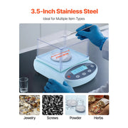 Load image into Gallery viewer, Amocart Analytical Balance High Precision Electronic Digital Analytical Balance with Glass Draft Shield for Laboratory Jewelry