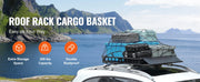 Bild in Galerie-Viewer laden, Amocart Roof Rack Cargo Basket 46"x36"x4.5" / 51"x36"x5" Rooftop Cargo Carrier Heavy-Duty 200LBS Capacity for SUV Truck Vehicle