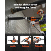 Load image into Gallery viewer, Amocart Diamond Core Drilling Machine Dry and Wet Concrete Core Drill Rig with 4 Drill Bits for Concrete Brick Stone 1800/2000W