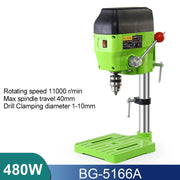 Load image into Gallery viewer, ALLSOME Mini Bench Drill Bench Drilling Machine Variable Speed Drilling Chuck 1-16mm For DIY Wood Metal Electric Tools