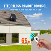 Load image into Gallery viewer, SucceBuy Solar Attic Fan 40W 1230 CFM Large Air Flow Solar Roof Vent Low Noise and Weatherproof with Smart Adapter for Home - AMOCART