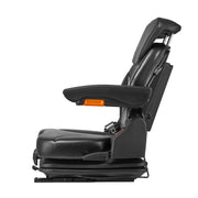 Bild in Galerie-Viewer laden, Amocart Universal Forklift Seat Tractor Suspension Seat w/ Adjustable Back Armrest Headrest& Safety Belt Fold Down Tractor Seat
