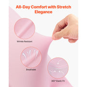 Charger l'image dans la visionneuse de galerie, SucceBuy 50 Pcs Pink Chair Covers Polyester Spandex Chair Cover Stretch Slipcovers Flat-Front Chair Covers for Wedding Party