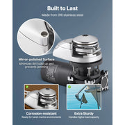 Load image into Gallery viewer, SucceBuy 1100W Vertical Fishing Windlass Fit for 1/4-Inch Chain or 9/16 & 5/8 Inch Nylon Rope Max Pull 700 lbs for Boats 20-36ft - AMOCART