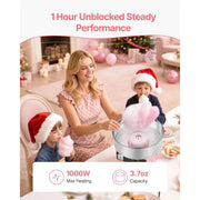 Load image into Gallery viewer, SucceBuy Cotton Candy Machine Commercial 1000W Electric Candy Floss Maker Easy Use with 15 inch Stainless Steel Bowl for Kids