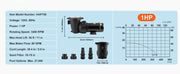 Load image into Gallery viewer, SucceBuy Above Ground Pool Pump 1HP/1.5HP/2HP Single Speed with Filter Basket for Above Ground Pools Hot Tubs Spas UL Certified