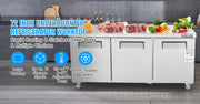 Load image into Gallery viewer, Amocart 72" Commercial Refrigerator Sandwich & Salad Prep Table 20Cu.Ft Food Prep Frost Free Refrigerator for Restaurant Bar