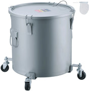 Load image into Gallery viewer, SucceBuy 8/10/16 Gallon Fryer Grease Bucket Oil Disposal Caddy with Caster Base Rust-Proof Coating Oil Transport Container w/Lid