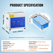 Load image into Gallery viewer, SucceBuy 1.3L 2L 3L 6L 10L 15L 22L 30L Ultrasonic Cleaner Lave-Dishes Portable Heated Washing Machine Ultrasound Home Appliances