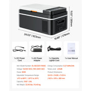 Load image into Gallery viewer, Succebuy 15-55L Portable Cooler Electric Compressor 12V/24V DC 110-240V AC Freezer Refrigerator for Home - AMOCART