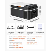 Load image into Gallery viewer, Succebuy 15-55L Portable Cooler Electric Compressor 12V/24V DC 110-240V AC Freezer Refrigerator for Home