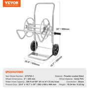 Load image into Gallery viewer, SucceBuy Hose Reel Cart 250ft Heavy Duty Garden Water Yard Planting w/ Basket Effortless Roll-up Versatile Application Steel