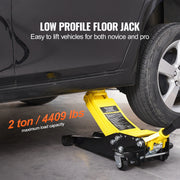 Bild in Galerie-Viewer laden, SucceBuy 2T Low Profile Floor Jack Iron Hydraulic Racing Floor Jack Hydraulic Car Jack with Single/Dual Piston Quick Lift Pump