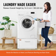 Load image into Gallery viewer, SucceBuy Laundry Pedestal Washer And Dryer Base Stand Platform Heavy Duty Multi-Functional Base with Drawer & Rich Accessories - AMOCART