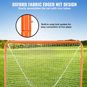 Load image into Gallery viewer, SucceBuy 4/6FT Lacrosse Goal Small Kids Folding Portable Iron Frame Backyard Training Equipment For Youth Training Orange