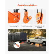 Bild in Galerie-Viewer laden, Amocart Snatch Block Pulley 2T with Swivel Hook Lifting Offroad Recovery for Towing Operation on Truck Rollback Wrecker Car
