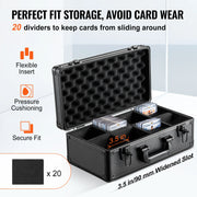 Load image into Gallery viewer, SucceBuy Graded Card Storage Box 4 Slots or 5Slots with Key Lock or Coded Lock Foam Dividers for 96/108/120/162 PSA Graded Cards