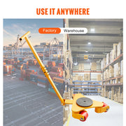 Load image into Gallery viewer, Amocart Machinery Skate Dolly Industrial Heavy Duty Mover with Handle 360° Swivel Wheels Non-Slip Cap for Warehouse Workshop