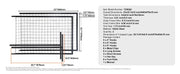 Load image into Gallery viewer, SucceBuy Grid Wall Panels Tower Wire Gridwall Display Racks Double Side Gridwall Panels for Art Craft Shows Retail Shop w/ Hooks