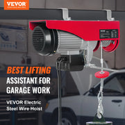 Load image into Gallery viewer, SucceBuy 200-800kg Electric Hoist with Wired/Wireless Remote Control Lifting Crane Cable Hoist Winch for Boat Garage Elevator