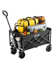 Load image into Gallery viewer, SucceBuy Collapsible Wagon Cart 225LBS Folding Wagon with All-Terrain Wheels with Adjustable Handle for Beach Grocery Garden - AMOCART
