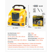 Load image into Gallery viewer, SucceBuy 60 Pcs Kids Mechanic Car Repair Set with Removable Parts & Horn Workshop Set Engine Toy for Toddler Children Gift