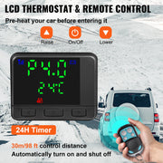 Bild in Galerie-Viewer laden, SucceBuy 8KW Diesel Air Heater Parking Heater 12V Truck Heater One Air Outlet with Black LCD Switch For RV Truck Boat Caravans