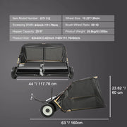 Load image into Gallery viewer, Amocart Large Lawn Sweeper, Tow Behind Design with Dump Rope for Easy Emptying