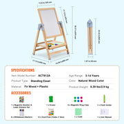 Load image into Gallery viewer, SucceBuy Standing Magnetic Drawing Board WordPad Art Easel with Painting Accessories Children Educational Toys for Kids Boy Girl