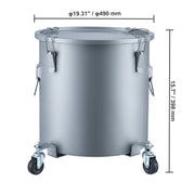 Load image into Gallery viewer, SucceBuy 8/10/16 Gallon Fryer Grease Bucket Oil Disposal Caddy with Caster Base Rust-Proof Coating Oil Transport Container w/Lid