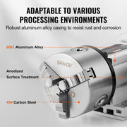 Load image into Gallery viewer, SucceBuy Dividing Head K11-100mm 3Jaw Chuck 2.6"/65mm Center Height MT2 Tailstock 6:1 Gear Ratio Universal for Milling Engraving
