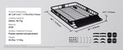 Load image into Gallery viewer, SucceBuy Roof Rack Cargo Basket 46"x36"x4.5" / 51"x36"x5" Rooftop Cargo Carrier Heavy-Duty 200LBS Capacity for SUV Truck Vehicle
