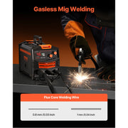 Load image into Gallery viewer, SucceBuy MIG Welder 130Amp Synergic Mig Welding Machine Gasless Flux Core Welder Portable Mig Welder with Digital Display Screen - AMOCART