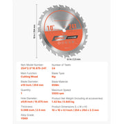 Load image into Gallery viewer, Amocart Circular Saw Blade Fine Finish Aluminum Cutting Blade for Circular Saw with Noise-Reducing Heat Vents for Cutting Steel