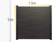 Load image into Gallery viewer, Modern Rustproof Aluminum Fence Slat Fence Panel Powder Coated Privacy Fence For Outdoor Yard Easy Installation Durable Design