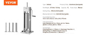 Load image into Gallery viewer, SucceBuy Manual Sausage Stuffer 5LBS/3L Capacity Two Speed 304 Stainless Steel Vertical Sausage Stuffer Sausage Filling Machine