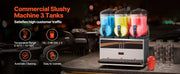 Load image into Gallery viewer, Amocart 45L Commercial CoSlushy Machine Intelligent LED Control Panel Drink Dispenser Juicer Beverage Granizing Smoothie Maker