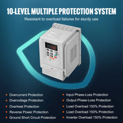 Load image into Gallery viewer, SucceBuy VFD 5HP4KW Singel Phase 220V-240V Input to 3 Phase 220V-240V Output Variable Frequency Drive for AC Motor Speed Control - AMOCART
