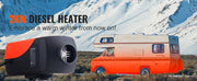 Charger l'image dans la visionneuse de galerie, Amocart 2KW Diesel Air Heater 12V Diesel Heater with LCD Display Diesel Parking Heater Rapid Heating for RV Trailer Camper Boat