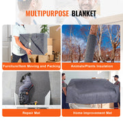 Bild in Galerie-Viewer laden, Amocart 12/24Packs Moving Blanket Recycled Cotton Heavy Duty Packing Shipping Mover Pads for Protect Furniture Floor Appliances