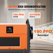 Load image into Gallery viewer, Amocart Commercial Dehumidifier with Drain Hose for Crawl Spaces Basements Warehouse & Job Sites Large Capacity Dehumidifier