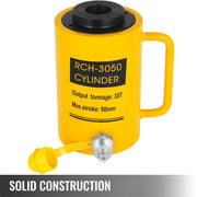 Load image into Gallery viewer, SucceBuy 20T/30T/60T Hollow Plunger Hydraulic Cylinder Jack Single Acting Ram Cylinder 100mm Heavy Duty Lifting Tool - AMOCART