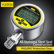 Load image into Gallery viewer, Digital Pressure Manometer -0.1-60Mpa Digital Pressure Gauge 80mm Pressure Manometer M20*1.5 0.2% SS304 Digital Pressure Gauge